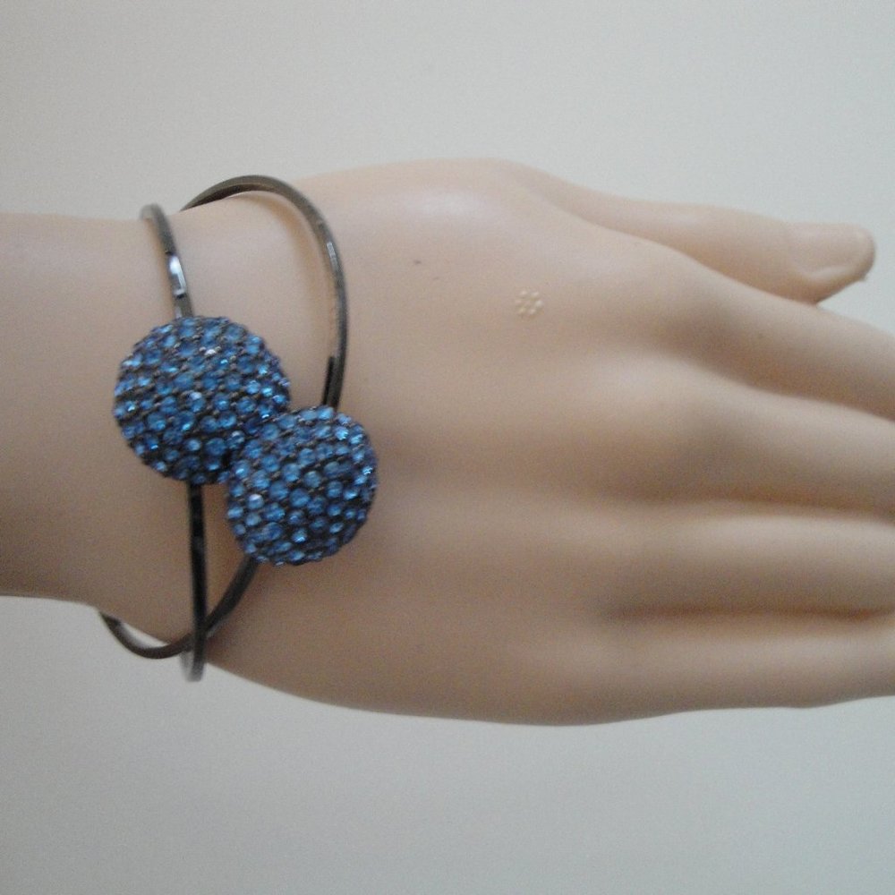 Set of Blue Clip Bangles